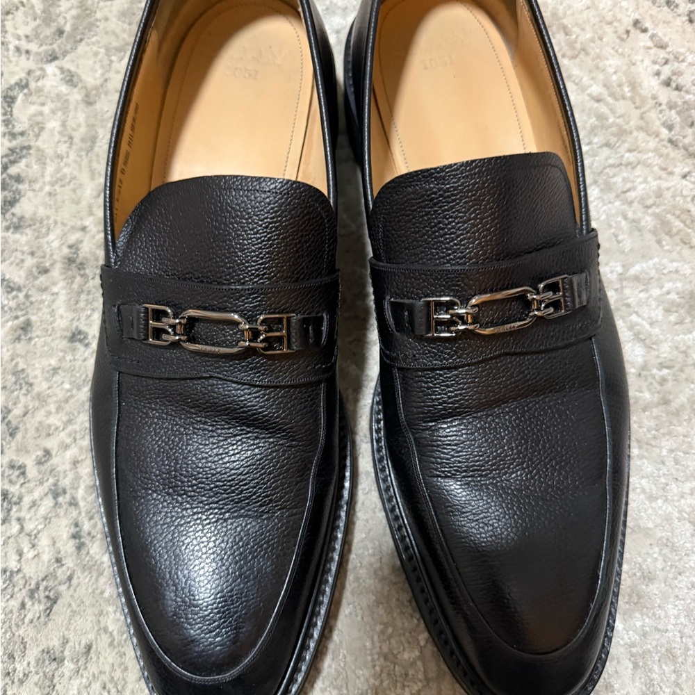 Bally Black Leather Men's Loafers